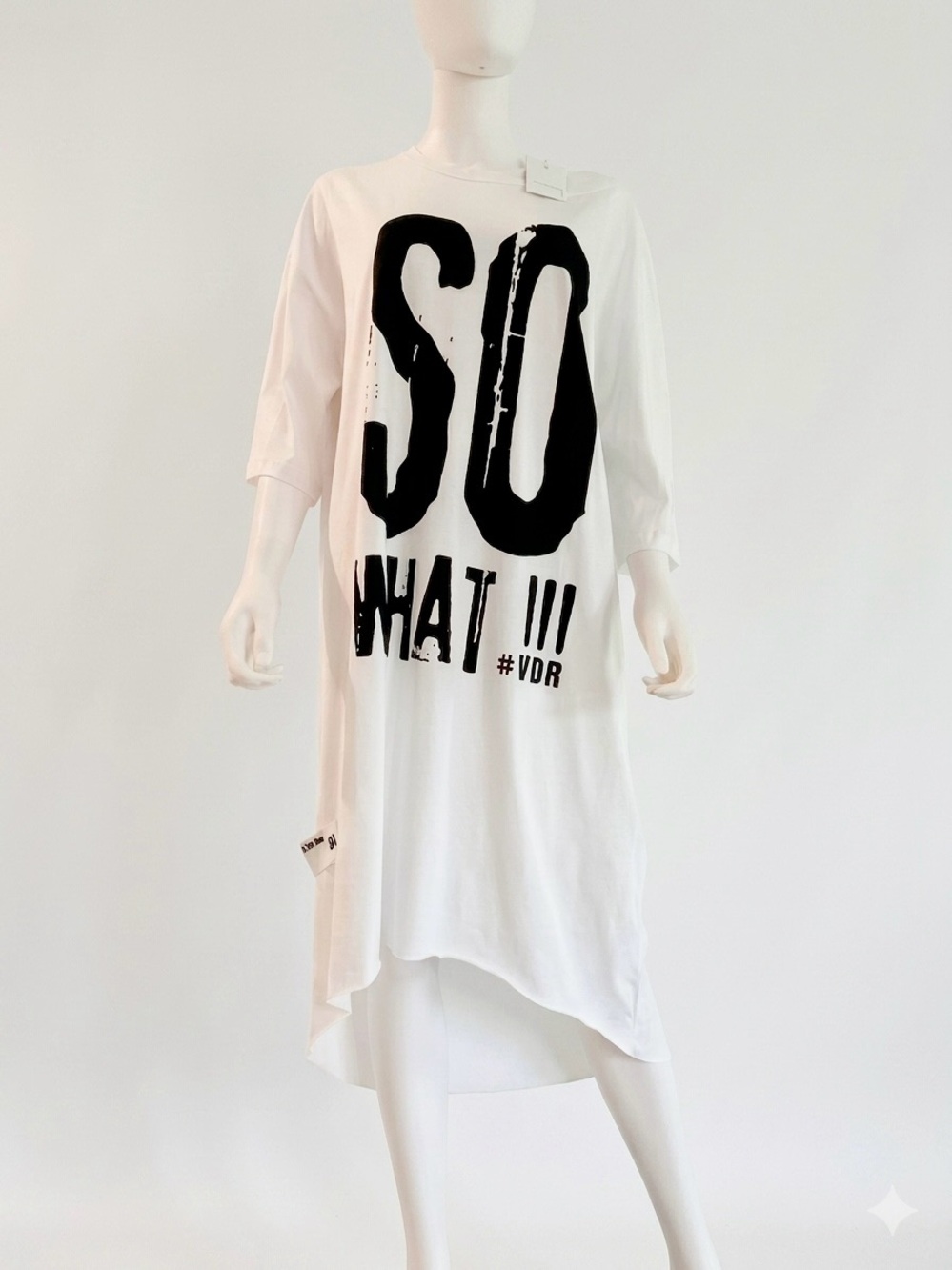 VDR Graphic Black & White Oversized Dress - Women's Medium